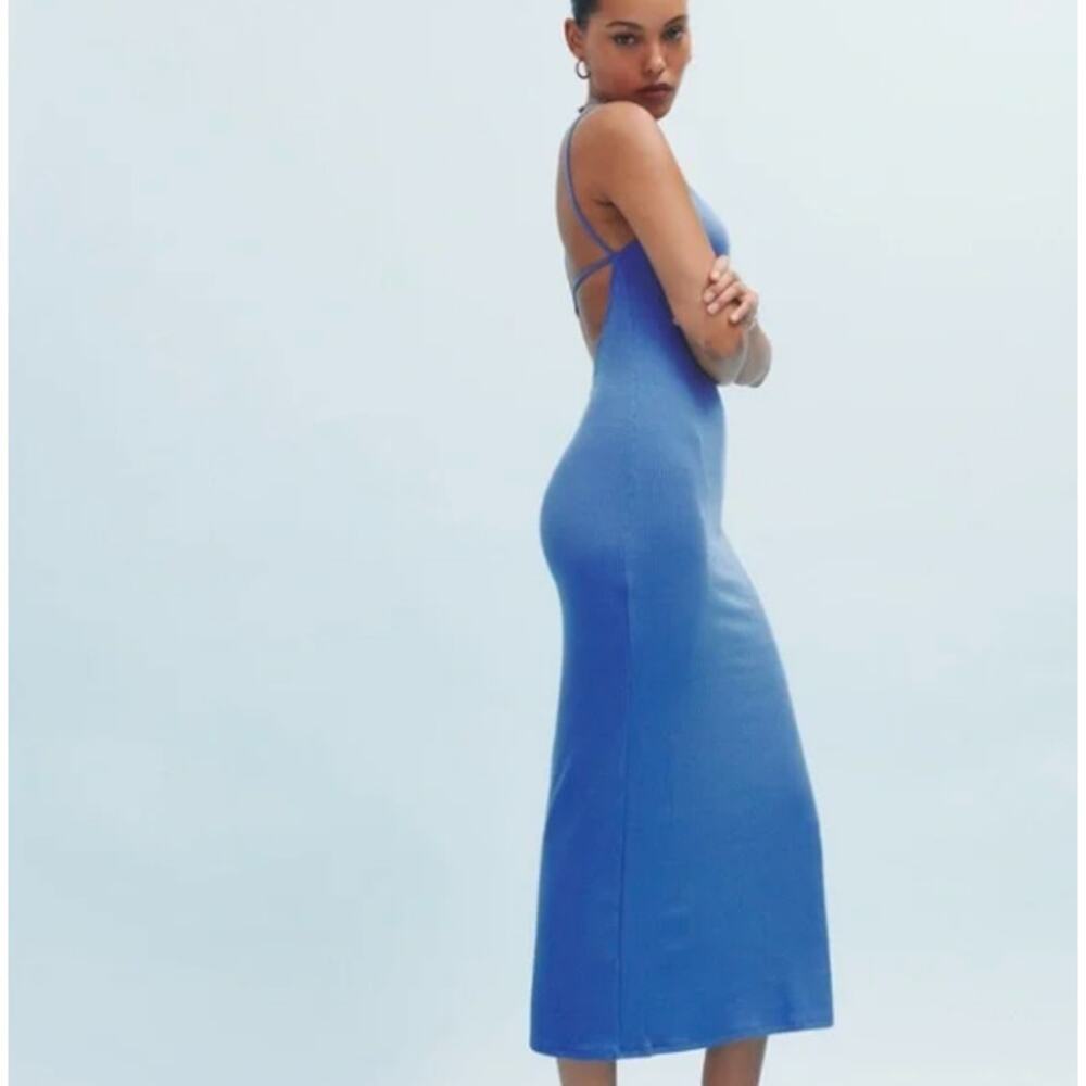 Reformation Womens Laney Knit Dress Dusk Size XL NWT - Picture 2 of 11
